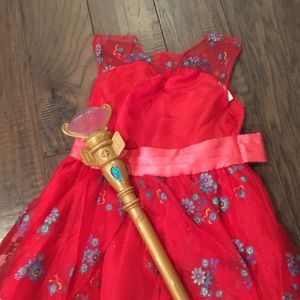 Disney Elena if Avalor Dress and Wand/Scepter